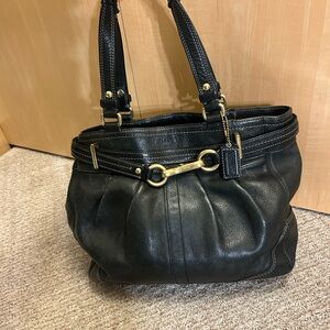 2008 Coach Pleated Hamptons Caryall Tote #12476